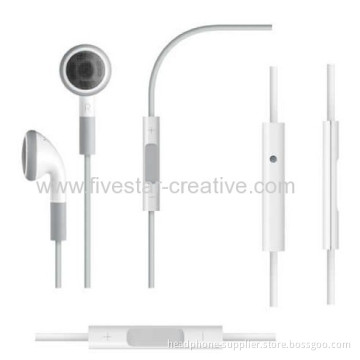 Apple Stereo Earbuds With Remote And Mic White From China Manufacturer 